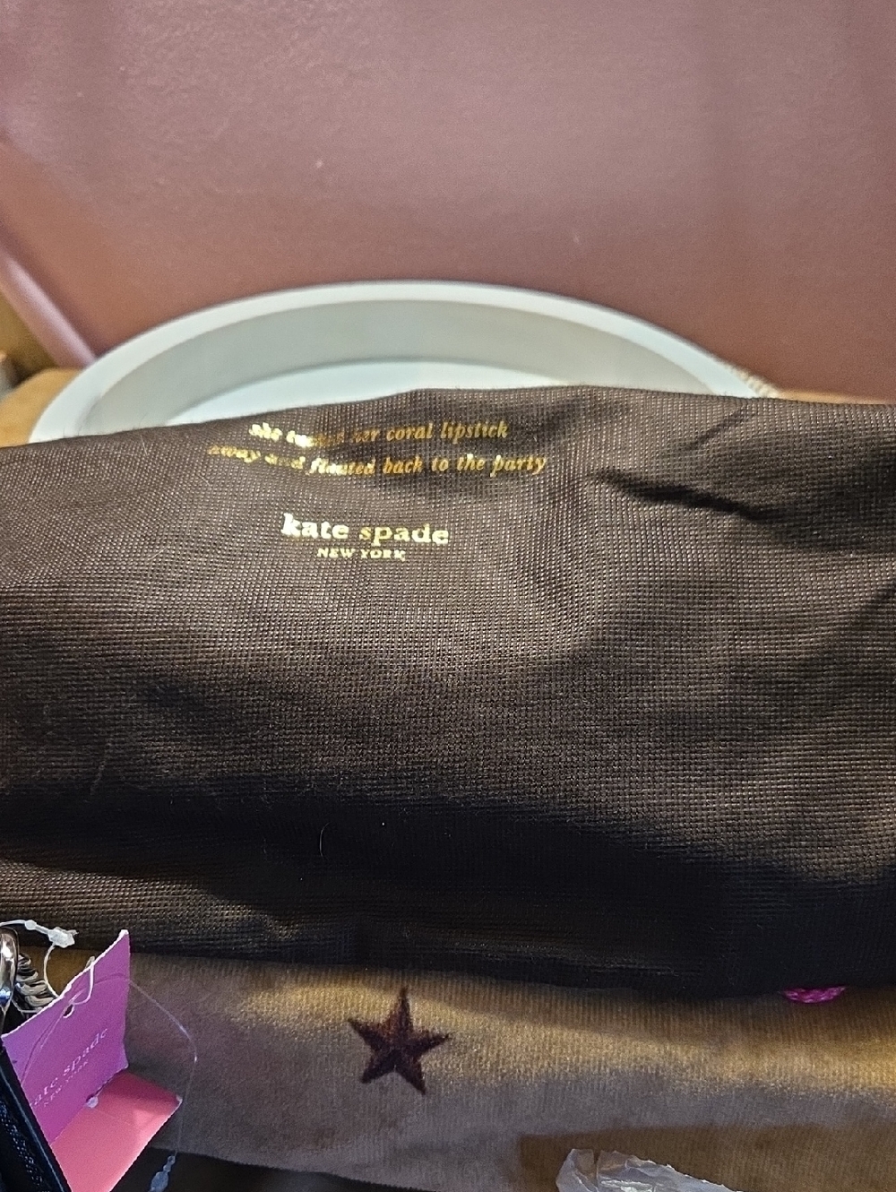 New Kate Spade Black and White Speckled Crossbody With Dust Bag - Picture 6 of 6